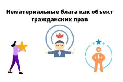 нематериальные блага как объекты гражданских прав нематериальные блага как объекты гражданских прав и их защита